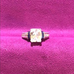 Sterling Silver Radiant Cut Ring